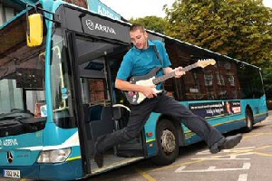 Ashley Cooper celebrates the launch of Arriva�s Student Tickets
