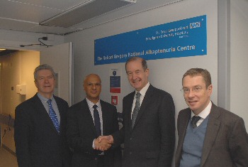 CLINICAL SUCCESS: The National AKU Centre at ward 9B at the Royal hospital in Liverpool - Prof. Jim Gallagher, Prof. Lakshminarayan Ranganath, Dr Edmund Jessop and Dr Nicolas Sireau at the Robert Gregory National AKU Centre.