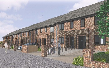 Image: Artists impression of the new housing at Island Road South.