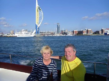 The couple finally got away for their real honeymoon to the Isle of Wight, a month after their wedding.