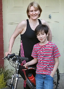 Claire with son Christian.