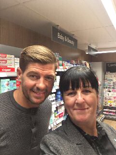 Launch of new Co-op store in Formby made extra special for Helen Horsley, store manager, who ?scored ? a selfie with Liverpool legend Steven Gerard who had popped into his new local Co-op. . . .