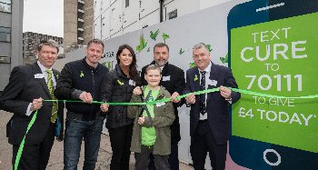 Andrew Cannell, Jamie Carragher, Sam Quek, Reece Holt, Graeme Sharp and Ian Snodin launch The New Cancer Hospital Appeal at the site of the new Clatterbridge Cancer Centre in Liverpool.