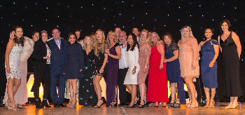 Staff from Ward 15A celebrating winning the Excellence in Patient Experience Award