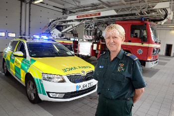 A paramedic who brings Christmas cheer to pensioners has reached the final of the Amplifon Awards for Brave Britons...