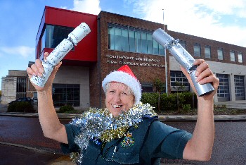 A paramedic who brings Christmas cheer to pensioners has reached the final of the Amplifon Awards for Brave Britons...