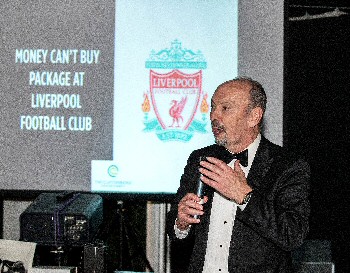 Liverpool FC Chief Executive Peter Moore auctions an exclusive VIP day at Anfield