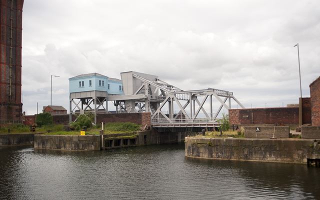 Grade II Listed Stanley Dock Bascule Bridge will mark the end of phase 1 and start of phase 2 for the upgrade to Liverpool's historic "Dock Road" which will provide cyclists a new 13 mile riverside route.