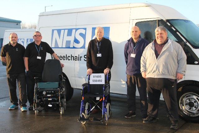 Picture of a NHS Wheelchair worth 250k