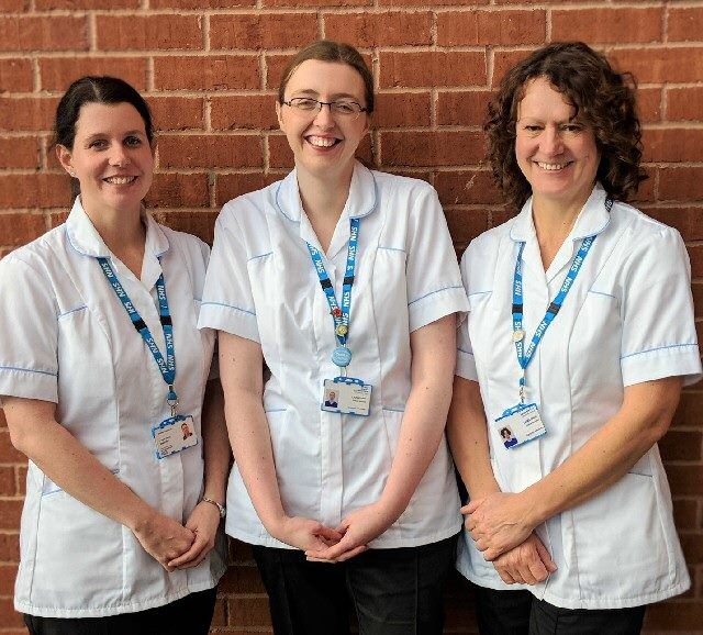 Lisa Rowe (Diabetes Specialist), Laura Chatt (Diabetes Specialist) and Lucy Haworth (Dietetic & Diabetes Education Team Lead) 