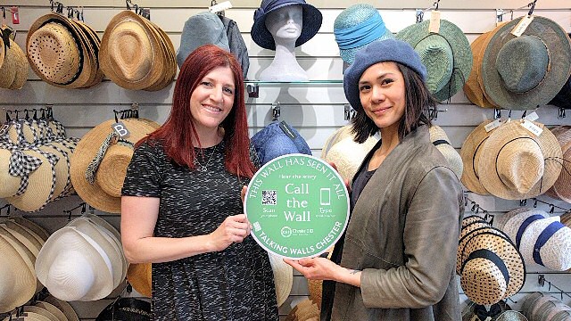 Emily Ghazarian (L) and Sherry Edwards (R) from The Hat Place...