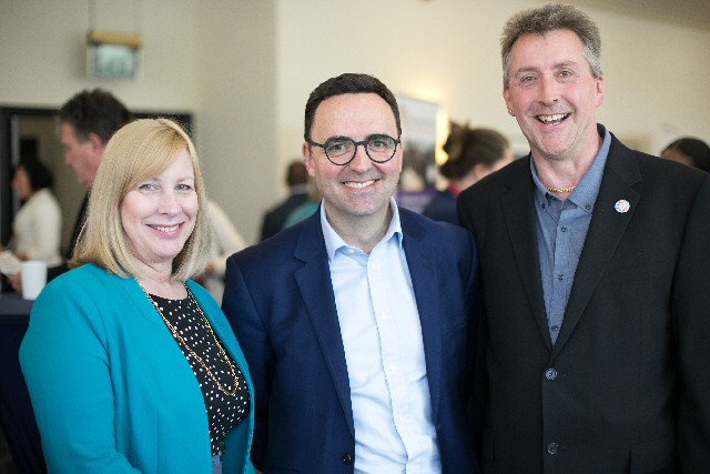 Jane Hatton, Director of Evenbreak, with Michael Pantlin, Director of People at Barts Health, and Paul Deemer, Head of Diversity & Inclusion at NHS Employers.