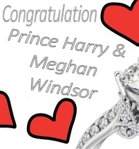 Congratulations to Prince Harry and Meghan Wndsor on your wedding day.