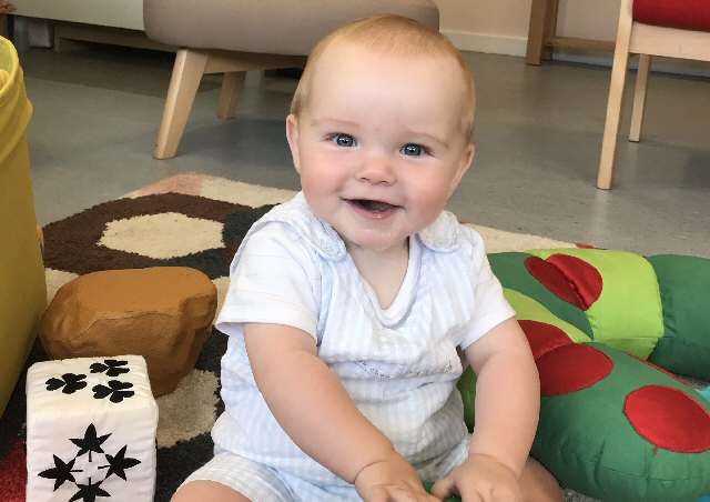 Harry is 1 of the babies that attended a parent and infant event during Infant Mental Health Awareness Week, 11 June to 15 June 2018.