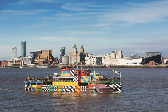 Photo - Liverbuildings with the Mersey Ferry that is set to continue to 'dazzle' into the future as special design is extended...