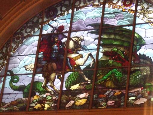 Wonderful window - Visitors will be able to stand next to the beautiful stained glass window in the Great Hall