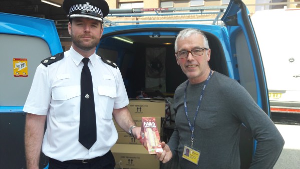 Liverpool City Centre Inspector Geoff Stewart (left) and Russell Ainslie, Outreach Manager for the Whitechapel Centre.