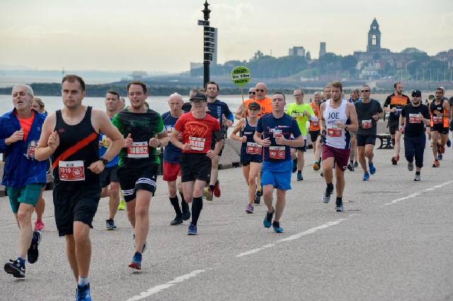 Runners pull on their trainers for 3 race events which included 26-mile Whistle Stop Tour Of Wirral challenge