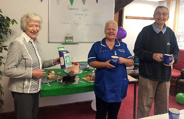 Kate Kirk 1 of Sefton's senior care and support workers, took the award for best cake with her beautiful strawberry sponge cake.