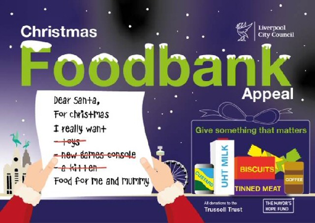 Kind-hearted scousers are being asked for their help to feed vulnerable families this Christmas. 