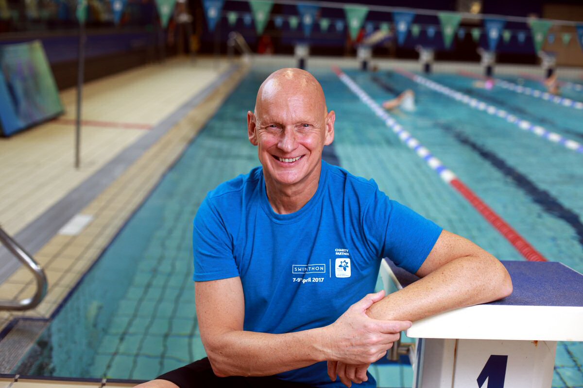 Duncan Goodhew, who is supporting Big Swim Day on Friday, 24 February 2023.