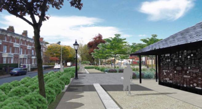 BOULEVARD: The work includes improvements to the roads, pavements and central reservation